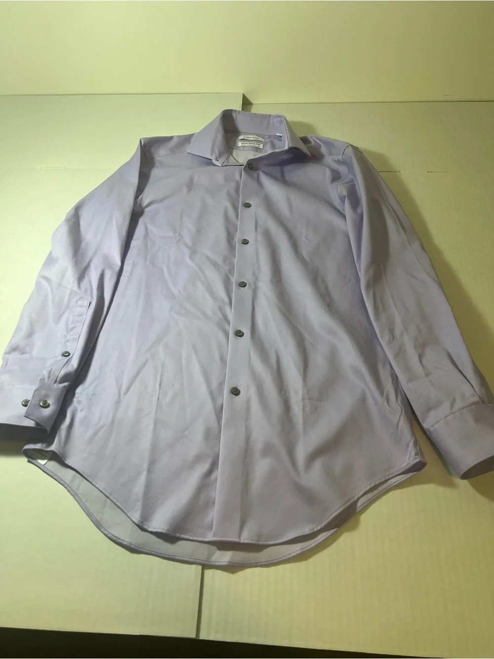 Calvin Klein Light Lavender Button-Down Dress Shirt